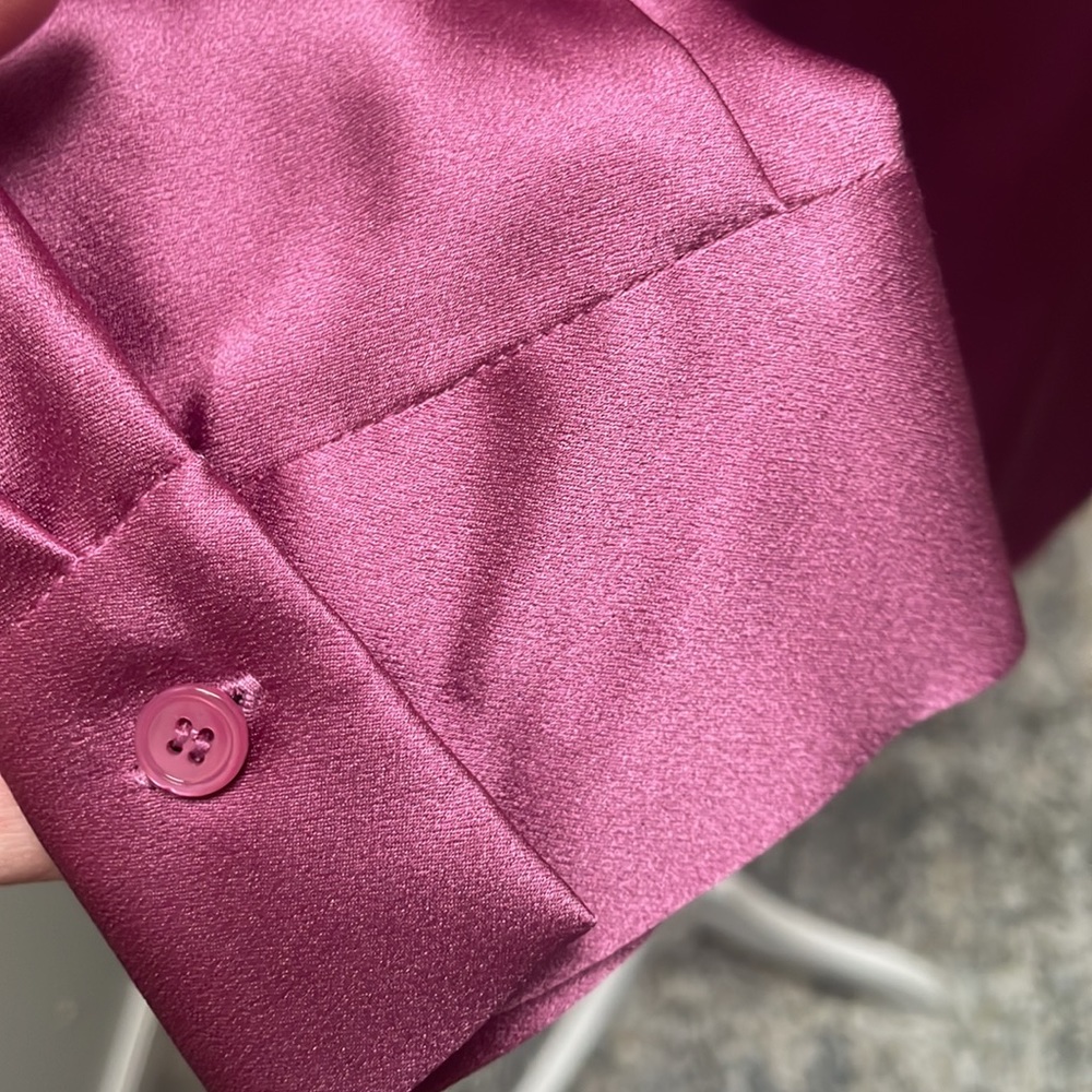 Vince 100% silk blouse in pink/mauve color - Picture 3 of 4